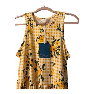Market‎ & Spruce Yellow Floral Sleeveless Dress